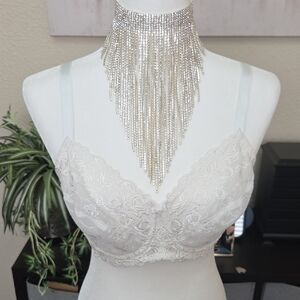 WACOAL White Lace Underwire Bra Sz 36D Style #85720 NWOT